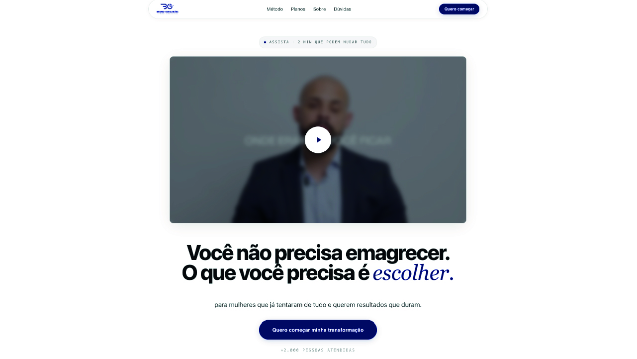Preview da Landing Page